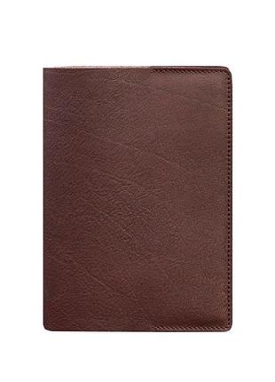 Шкіряна обкладинка для блокнота, софт-бука бордова