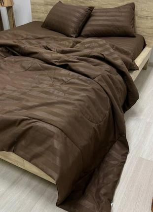 Набор постель + летнее одеяло микросатин