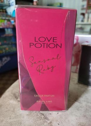 Парфюмированная вода love potion sensual ruby oriflame