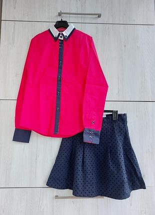 Брендовий комплект сорочка і спідниця