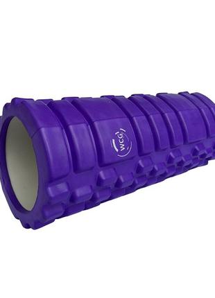 Массажный валик wcg k1 роллер фиолетовый