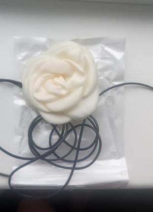 Чокер троянда чокер прикраса на шию чокер роза3 фото