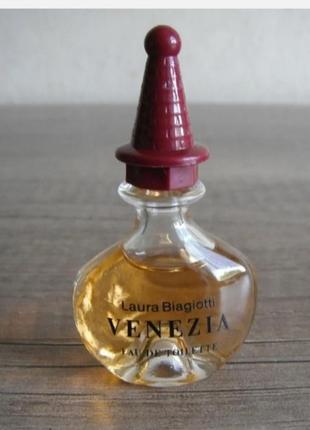 Laura biagiotti venezia eau de toilette 5 ml винтажная миниатюра