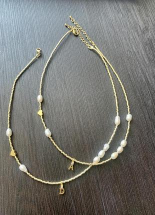 Чокер с буквой