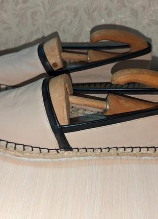 Сліпони еспадрильії 45 р по устілці  29 см ширина 9 см nude alaine leather espadrilles karl lagerfeld paris.сток
