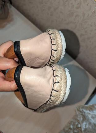 Слипоны эспадрильии 45 р по стельке 29 см ширина 9 см nude alaine leather espadrilles karl lagerfeld paris.сток3 фото