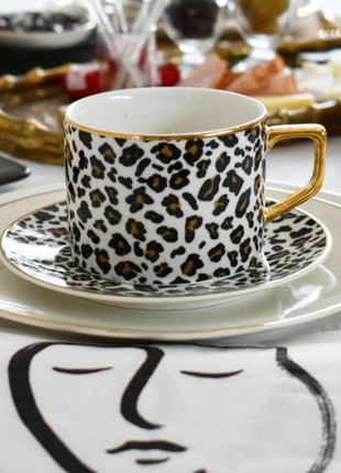 Стильные и крутые фарфоровые чашки леопард h&amp;m3 фото