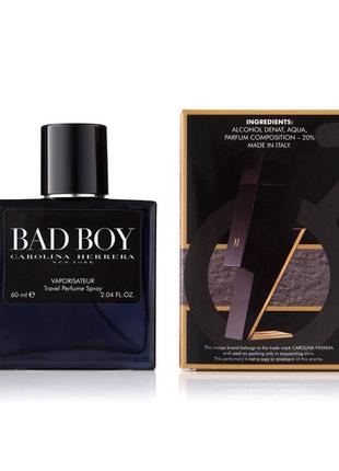 Мужской мини-парфюм carolina herrera bad boy 60 мл (370)