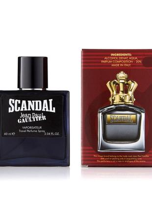 Чоловічий мініпарфуми jean paul gaultier scandal pour homme 60 мл (370)