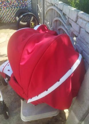 Универсальная коляска dada paradiso group glamour 3 в 1,божьи коровки,сонечки