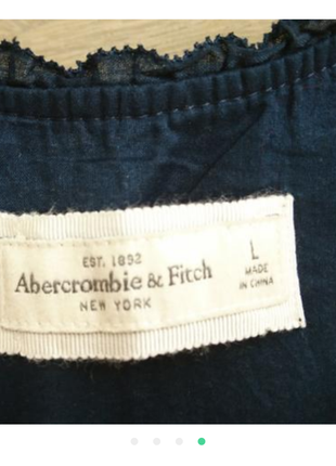 Блуза батист хлопок abercrombie&fitch разм l4 фото