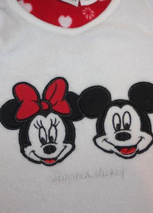 Теплая пижама primark с minnie и ‎mickey mouse на 5-6 лет2 фото