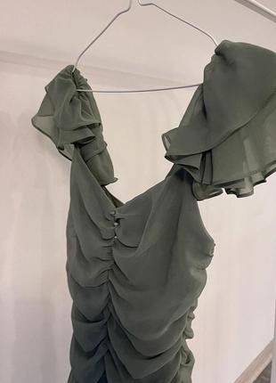 Нова фісташкою міні сукня від zara4 фото