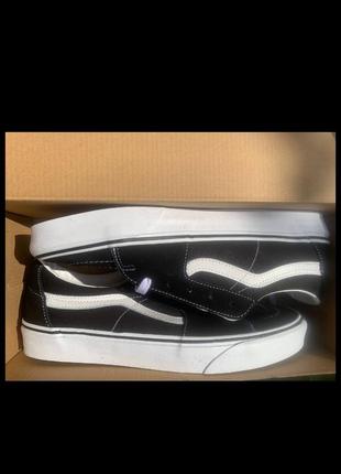 Кеды vans sk8 low black/true white низкие