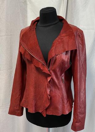 Жіноча шкіряна косуха gigno nero