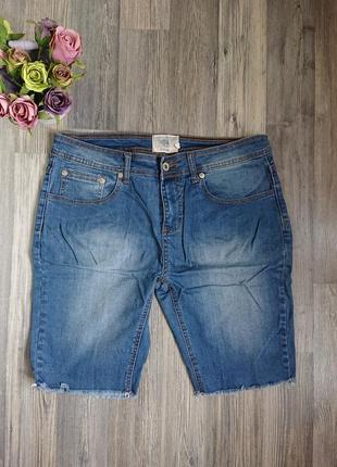 Женские джинсовые шорты с необработанным краем р.46 /481 фото