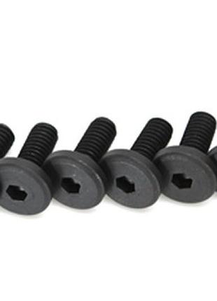 Team magic 4mm steel flat round engine mount screw (6)