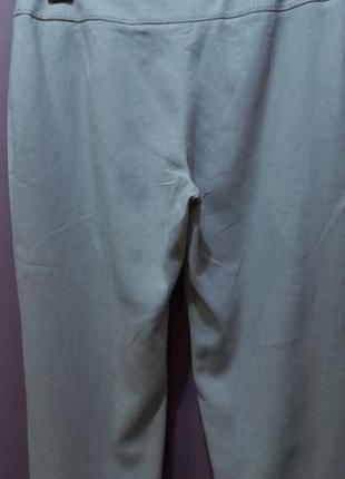 Льняные брюки бежевого цвета2 фото