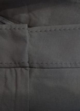 Льняные брюки бежевого цвета7 фото