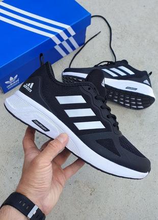 Кросівки adidas cloudfoam •black white•