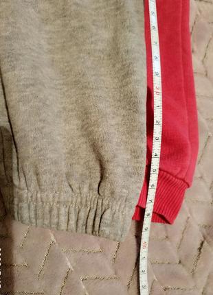 Ціна за двоє утеплені спортивні штанці для дівчинки з начосом5 фото