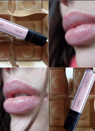 Loreal cream gloss зволожуючий блиск