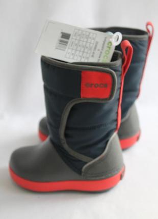 Зимние crocs kids lodgepoint sn, usa--с6, eur--22-23--стелька-13 см