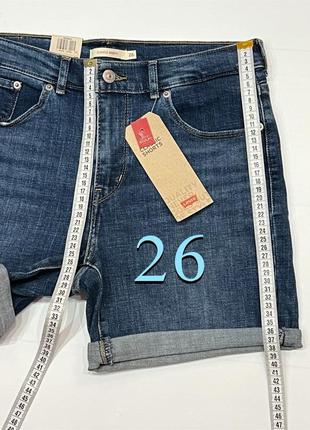 Джинсовые шорты levis 26 27  шортики левис левайс оригинал8 фото