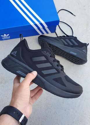 Кроссовки adidas cloudfoam •black•2 фото