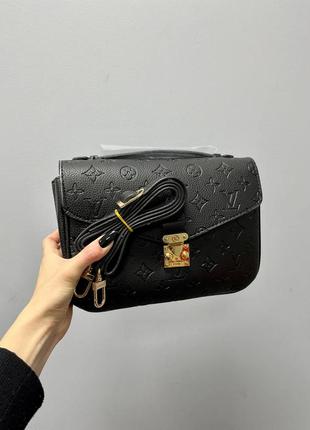 Брендова сумка louis vuitton pochette metis black