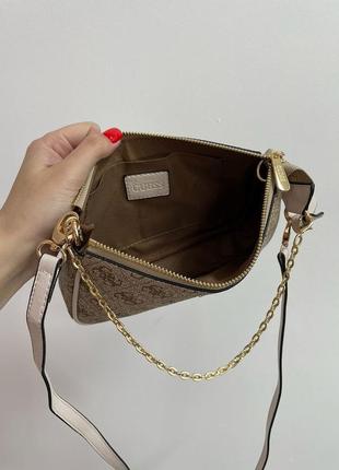 Сумка guess mini bag gold2 фото