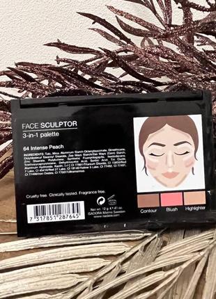Оригінал isadora face sculptor 3-in-1 palette палетка для скульптурування обличчя 64...
