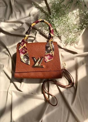 Брендова сумка louis vuitton twist brown