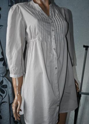 Платье-туника бежевого цвета фирмы h&amp;m4 фото