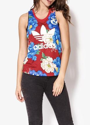 Майка adidas квітковий принт р.xs-s