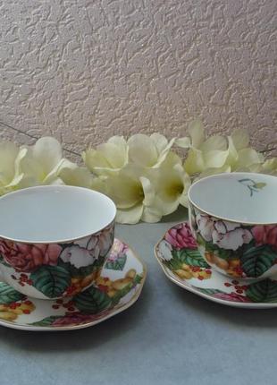 Чайний набір осінній сад на 4 предмета