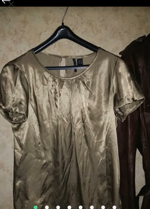 Атласная блузка рубашка1 фото