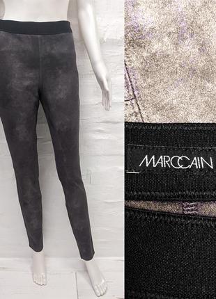 Marc cain оригинальные брюки из мягкого бархатистого велюра