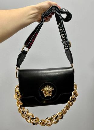 Брендовая сумка versace cnain black