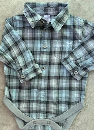 Боди-рубашка next 3-6 м