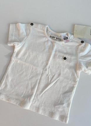 Zara baby белая футболка4 фото