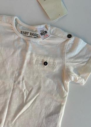 Zara baby белая футболка2 фото