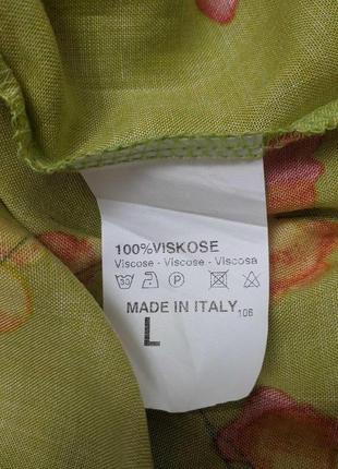 Итальянское длинное платье халат из яркой вискозы5 фото