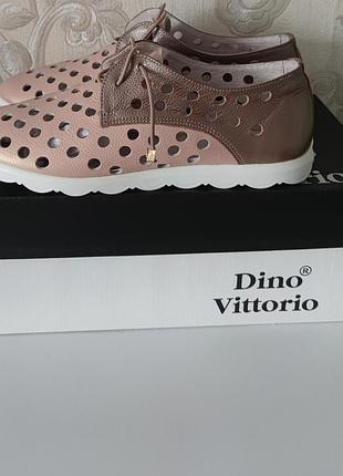 Нові якісні легенькі мокасини-кеди, шкіра, від dino vittorio, устілки 26.3см