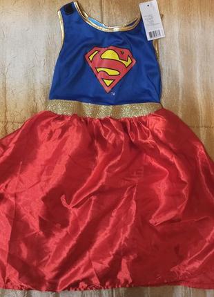 Костюм супергел 4-6 лет карнавальный костюм super girl 122-128