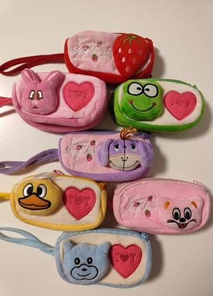 Кошельки плюшевые детские