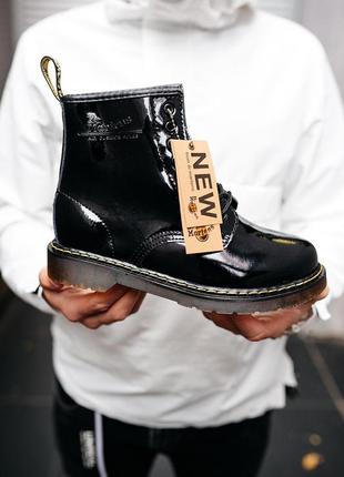 Сапоги осенние из лакированной кожи dr.martens classic