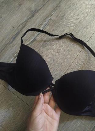 34d 75д,la senza, черный бесшовный бюстгальтер минимайзер,minimizer,новый4 фото