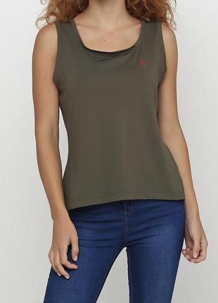 Майка fjallraven хакі кежуал р.m-l