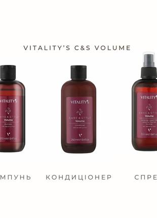 Кондиціонер для об’єму волосся італійського бренду vitality’s2 фото